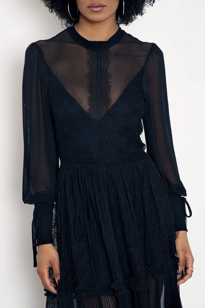 Midnight Ritual Sheer Maxi Dress