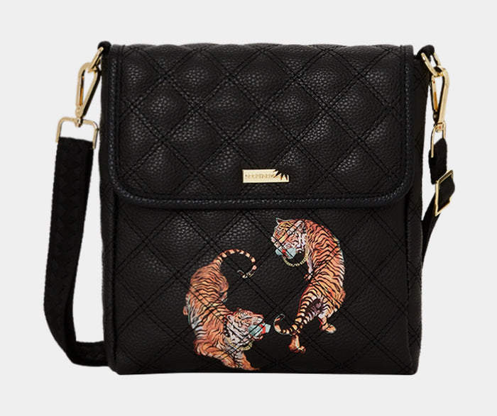 Money Tigers Messenger Sling Mens Bag (Black)