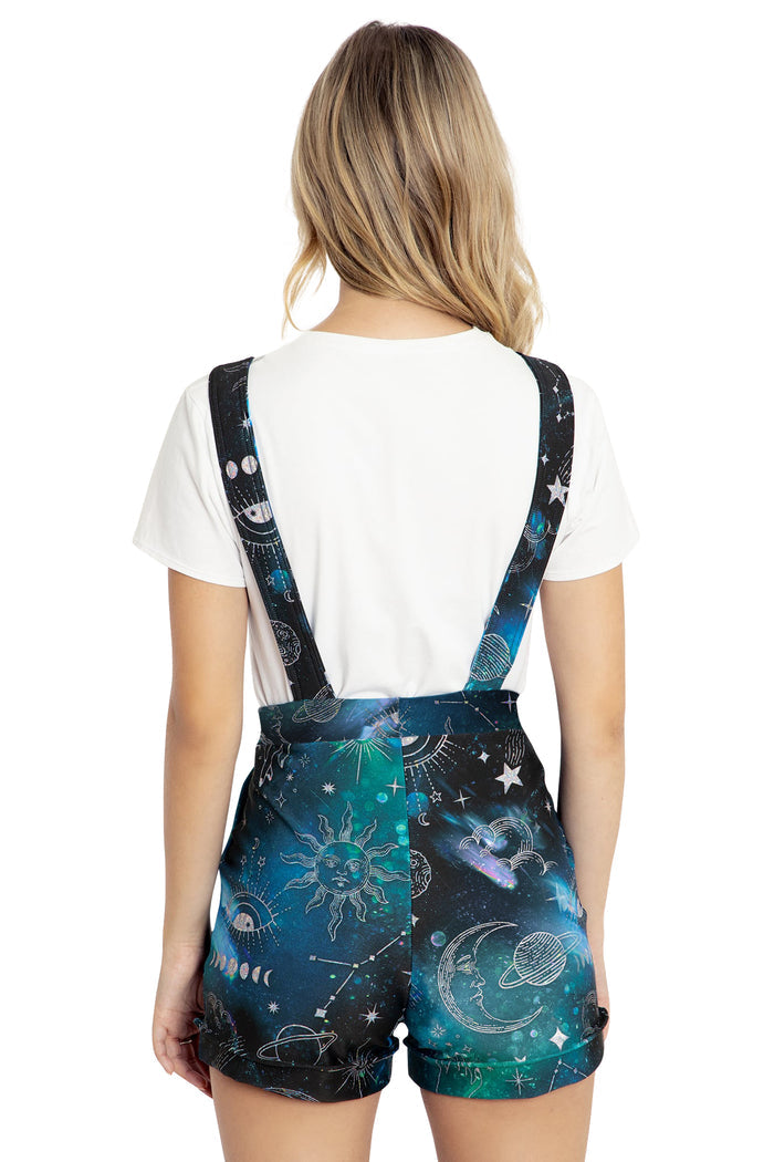 BlackMilk Clothing - Moon Child Short Overalls