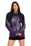 BlackMilk Clothing - Moon Magic Long Sleeve Oversized Tee