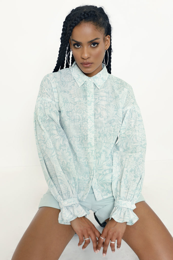 Morris Sunflower Puff Sleeve Shirt