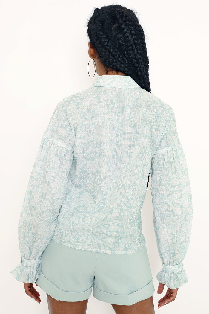 Morris Sunflower Puff Sleeve Shirt