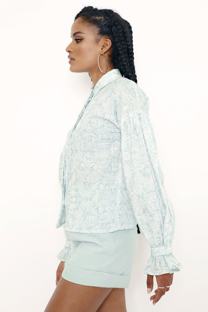 Morris Sunflower Puff Sleeve Shirt