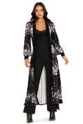 BlackMilk Clothing - Mother Of Pearl Velvet Maxi Jacket