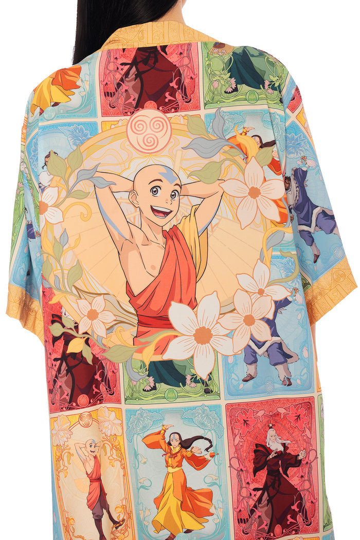 Avatar: The Last Airbender x BlackMilk Mucha style Avatar Robe, licensed Avatar apparel blending art inspired design with Avatar fashion