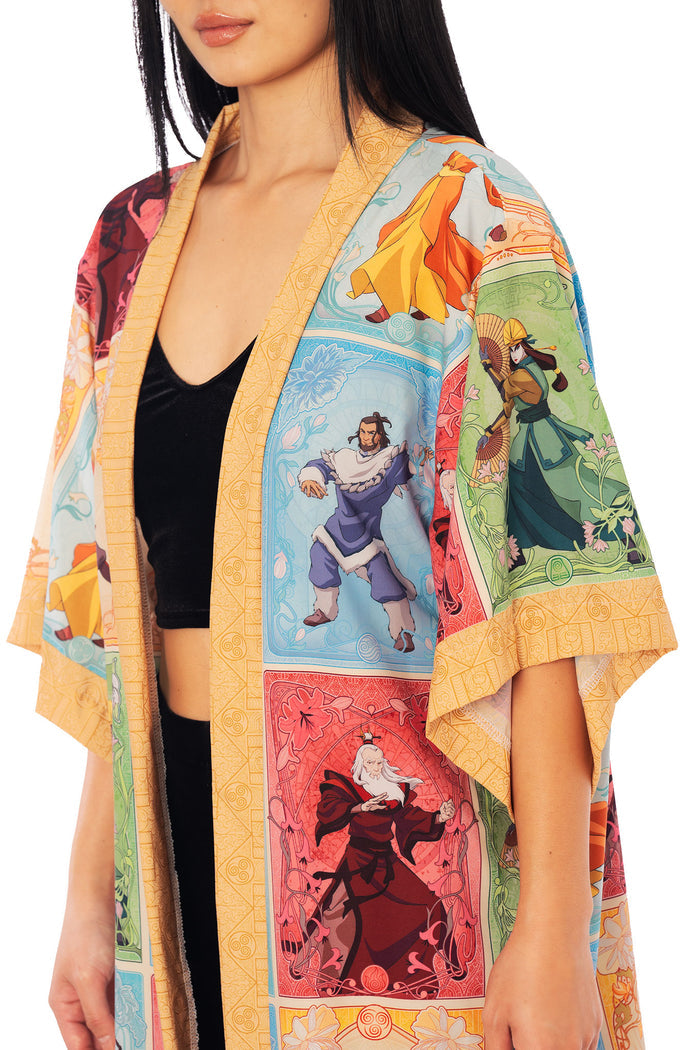 Avatar: The Last Airbender x BlackMilk Mucha Avatar Robe featuring all over Avatar artwork, official Avatar clothing statement piece