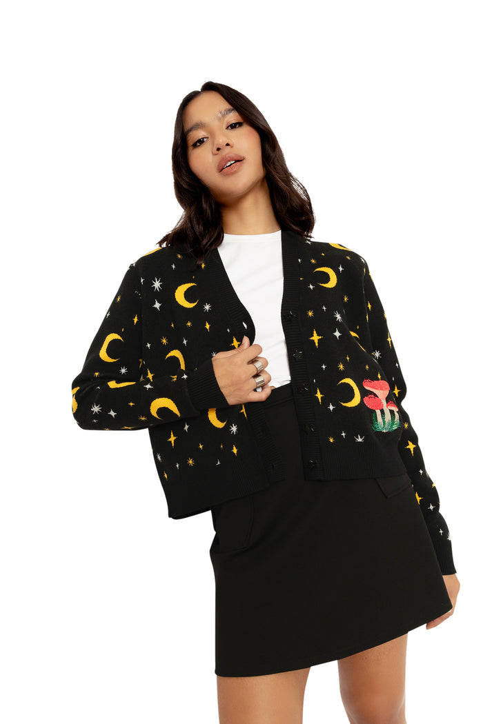 BlackMilk Clothing - Mushroom Cats Cardigan