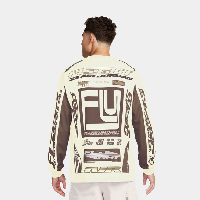 MVP Printed Mens Long Sleeve Shirt (Tan)