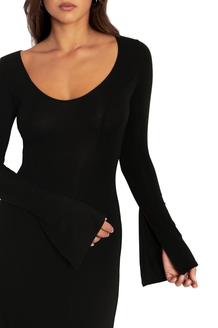 BlackMilk Clothing - Mythos Split Sleeve Maxi Dress