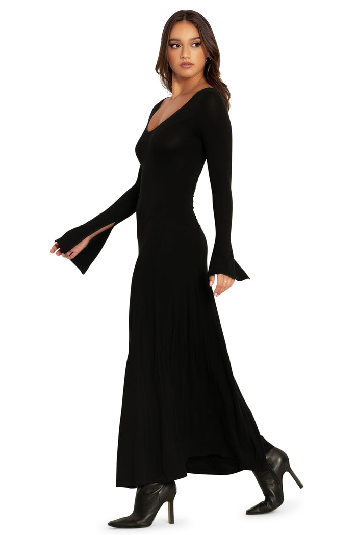 BlackMilk Clothing - Mythos Split Sleeve Maxi Dress