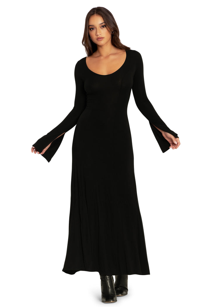 BlackMilk Clothing - Mythos Split Sleeve Maxi Dress