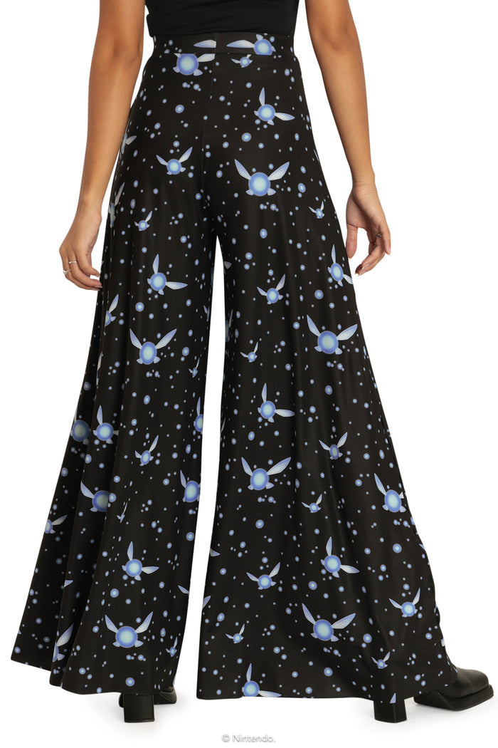 BlackMilk Clothing x Nintendo The Legend Of Zelda - Navi Palazzo Pants - The Legend of Zelda Merchandise - Collaboration apparel - Licenced.