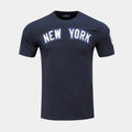 New York Yankees Classic Mens Short Sleeve Shirt (Navy/White)