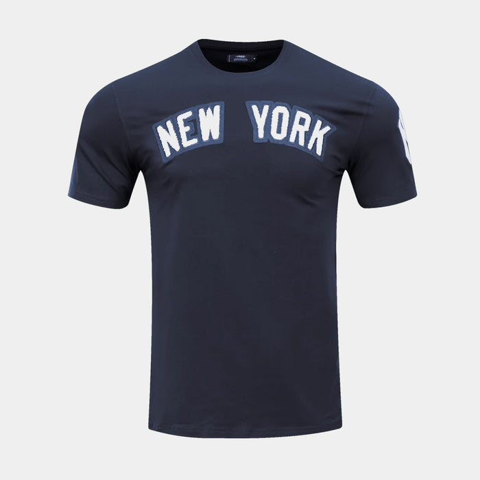 New York Yankees Classic Mens Short Sleeve Shirt (Navy/White)