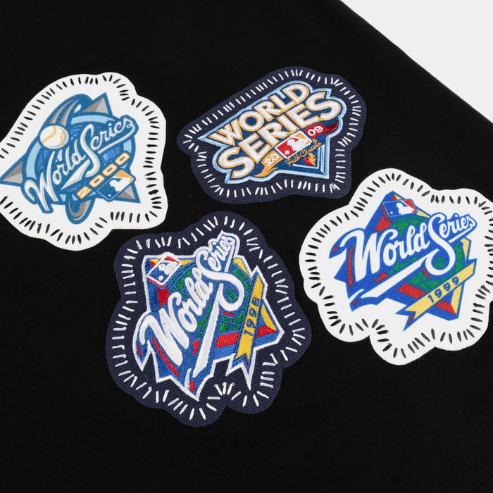 New York Yankees DIY Stitch Mens Short Sleeve Shirt (Black/Blue)