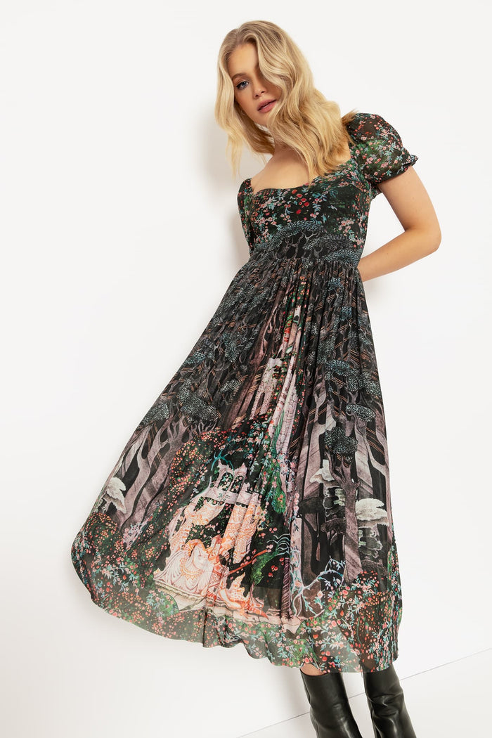 Nielsen Sleeping Beauty Short Sleeve Midaxi Dress