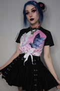 Night's Mirror Tie Front Tee