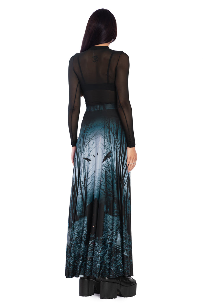 BlackMilk Clothing - Nocturnal Rituals Maxi Skirt