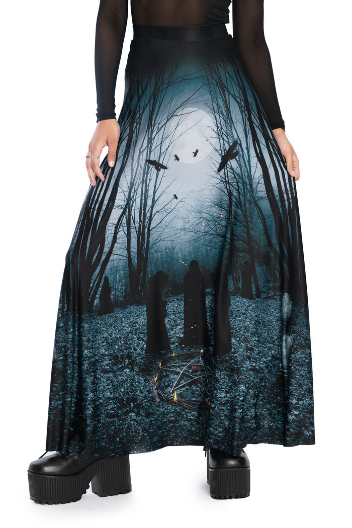 BlackMilk Clothing - Nocturnal Rituals Maxi Skirt
