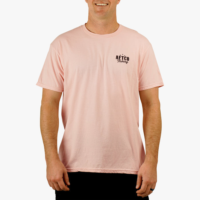 Dusty Rose Heather  $Model is 6'1" 190lbs Size L$