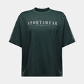 NSW Boxy Tee Womens Short Sleeve Shirt (Green/White)