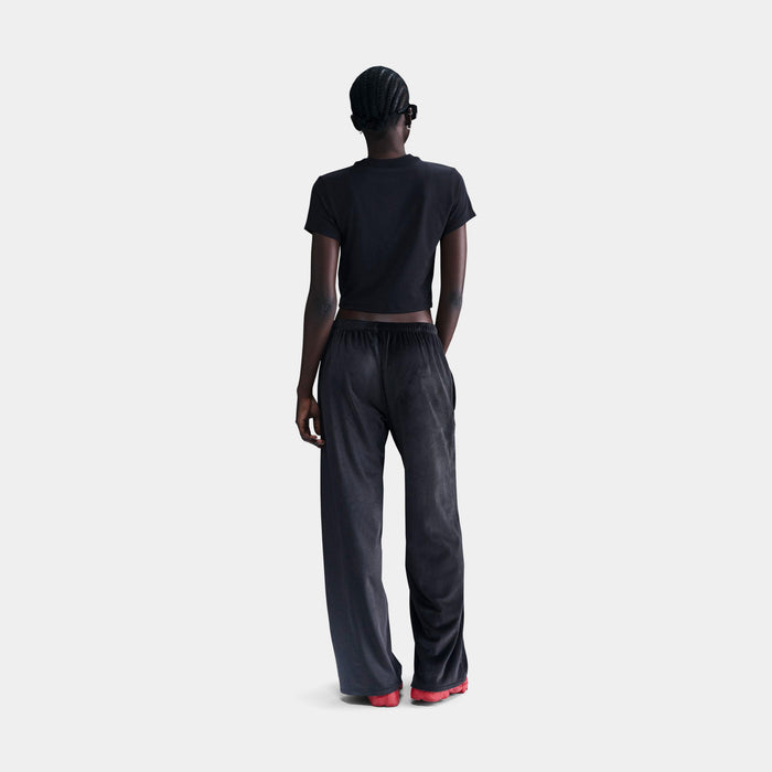 NSW Chill Knit Slim Cropped Womens Short Sleeve Shirt (Black)