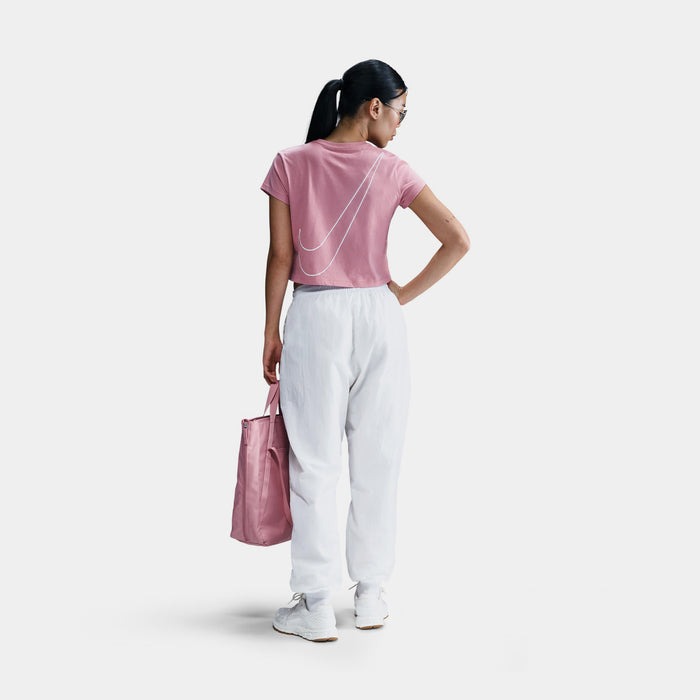 NSW Club Cropped Womens Short Sleeve Shirt (White/Elemental Pink)