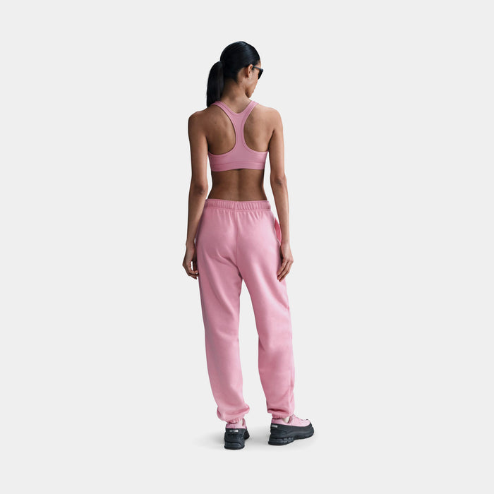 NSW Club Fleece Mid Rise Oversized Joggers Womens Sweatpants (Elemental Pink/Heather/White)