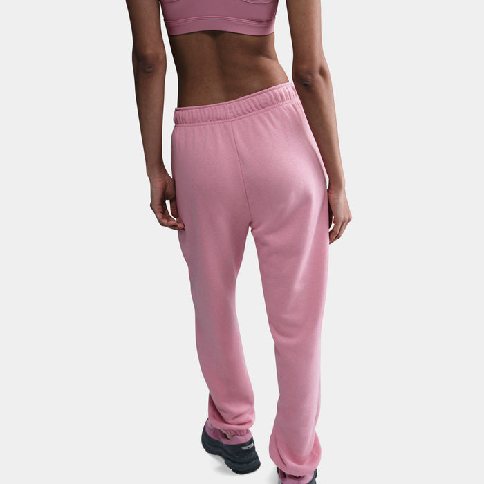 NSW Club Fleece Mid Rise Oversized Joggers Womens Sweatpants (Elemental Pink/Heather/White)