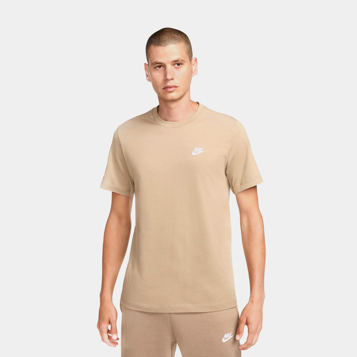 NSW Club Mens Short Sleeve Shirt (Khaki/White)