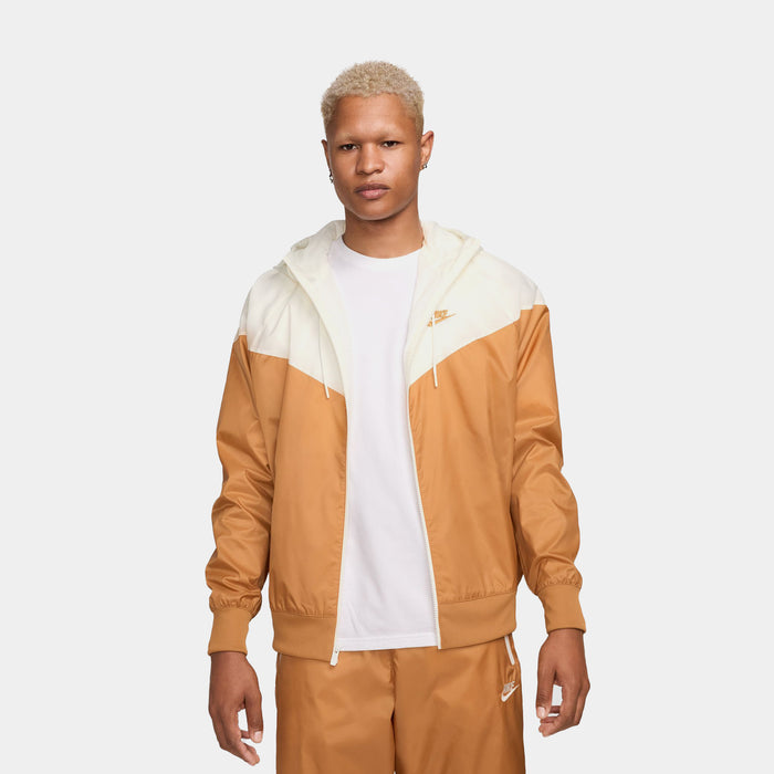 NSW Full Zip Windrunner Mens Jacket (Brown/Beige)