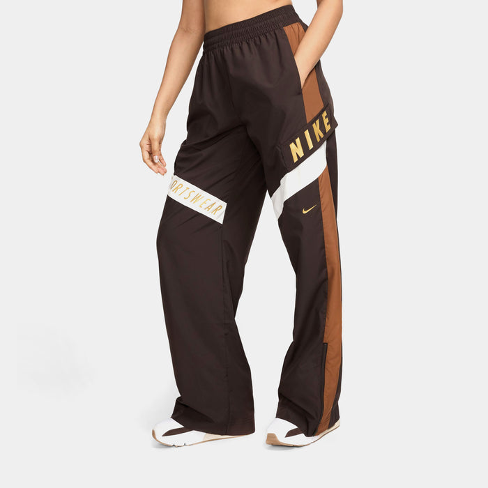 NSW High Waisted Trousers Womens Pants (Brown)
