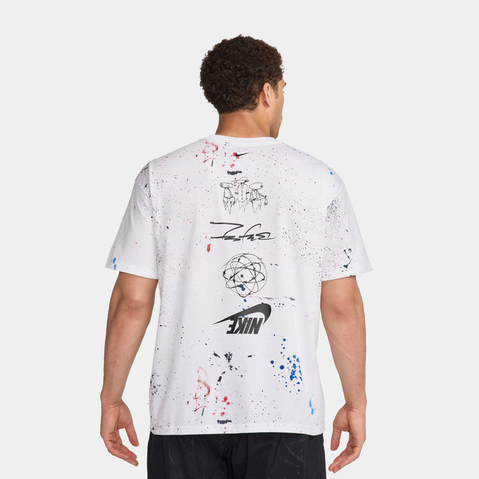 NSW Max90 Mens Short Sleeve Shirt (White/Black)