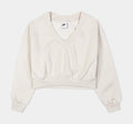NSW Phoenix Fleece Cropped Womens Crewneck (Beige)