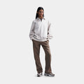 NSW Phoenix Fleece Open Hem Womens Sweatpants (Brown/Beige)