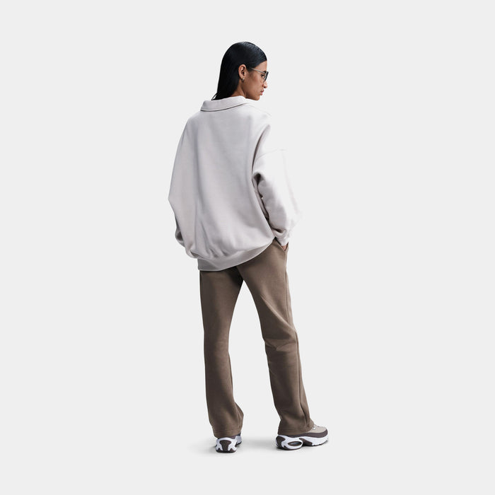 NSW Phoenix Fleece Open Hem Womens Sweatpants (Brown/Beige)
