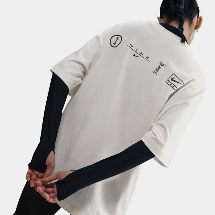 NSW Street Oversized Womens Short Sleeve Shirt (White)