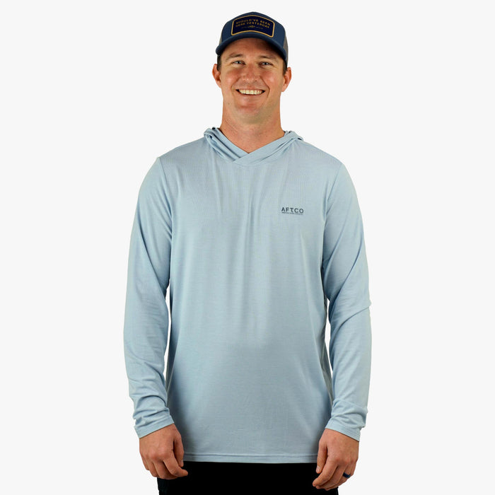 Dusk Heather, Fathom Heather $Model is 6'1" 190lbs Size L$