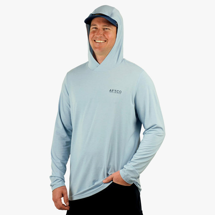 Dusk Heather, Fathom Heather $Model is 6'1" 190lbs Size L$