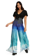 BlackMilk Clothing - Ocean Waves Palazzo Pants