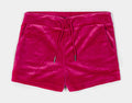 OG Bling Velour Womens Shorts (Hot Pink)