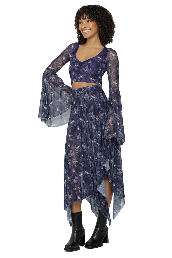 Ornamental Chandelure Handkerchief Skirt