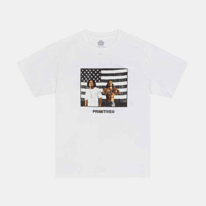 Outkast Graphic Mens Short Sleeve Shirt (White/Black/White)