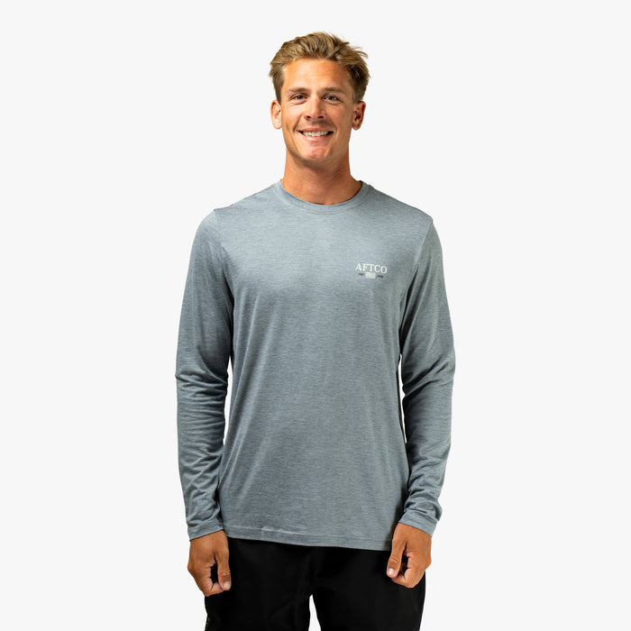 Steel Heather $Model is 6'1" 175lbs Size L$