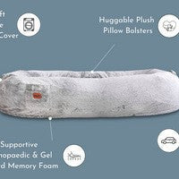 Oversized Portable Companion Bed for Pets & Owners