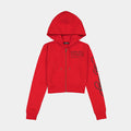 Panther Dagger Full Zip Womens Hoodie (Red/Black)
