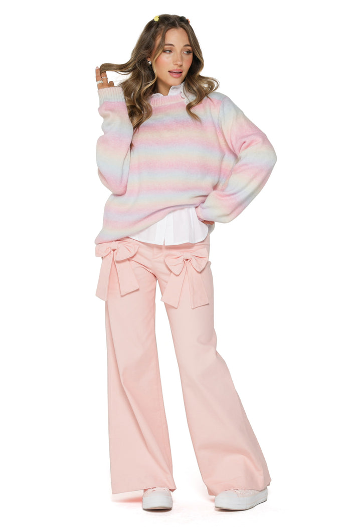 Pastel Rainbow Snuggle Sweater