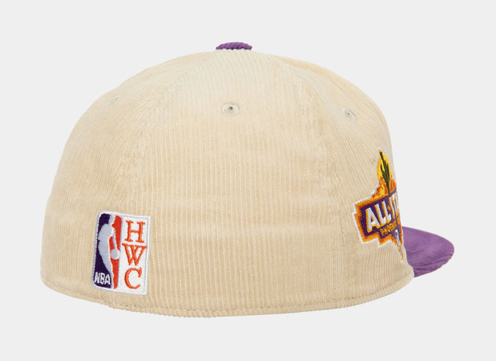 Phoenix Suns 2 Tone Team Cord Fitted Mens Hat (Neutral/Purple)