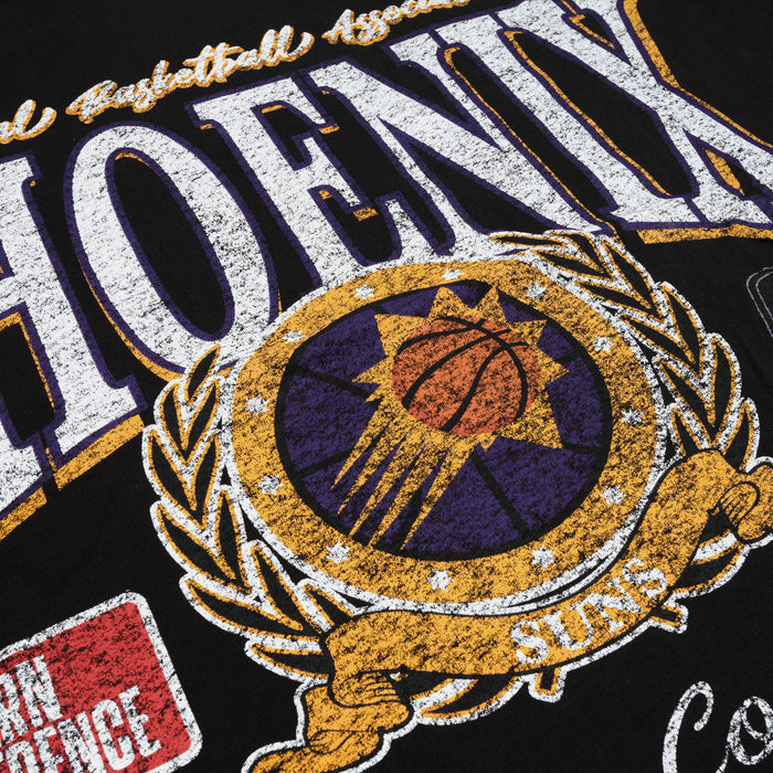 Phoenix Suns Oversized Mens Short Sleeve Shirt (Black/White)
