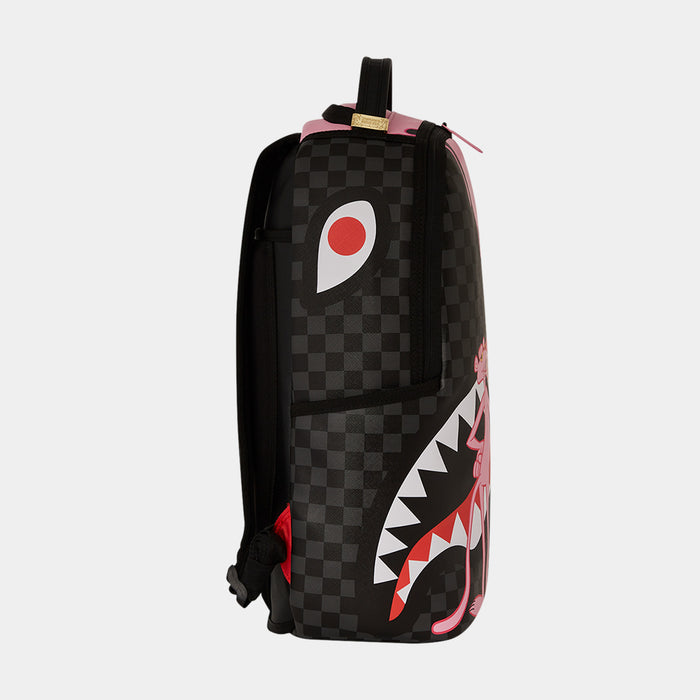 Pink Panther Half Painted Mens Backpack (Pink/Black)